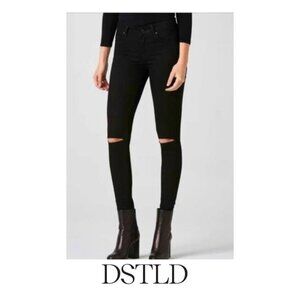 *DSTLD Women’s High Rise Split-Knee Skinny Jeans O-14
